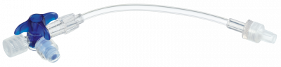 Кран 3-ходовой Дискофикс С с Сэйффлоу 360° синий линия 50 см купить оптом в Краснодаре