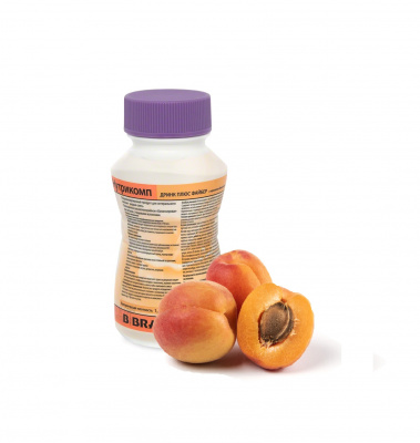 Нутрикомп Дринк Плюс Файбер с персиково-абрикосовым вкусом 200 мл. в пластиковой бутылке купить оптом в Краснодаре